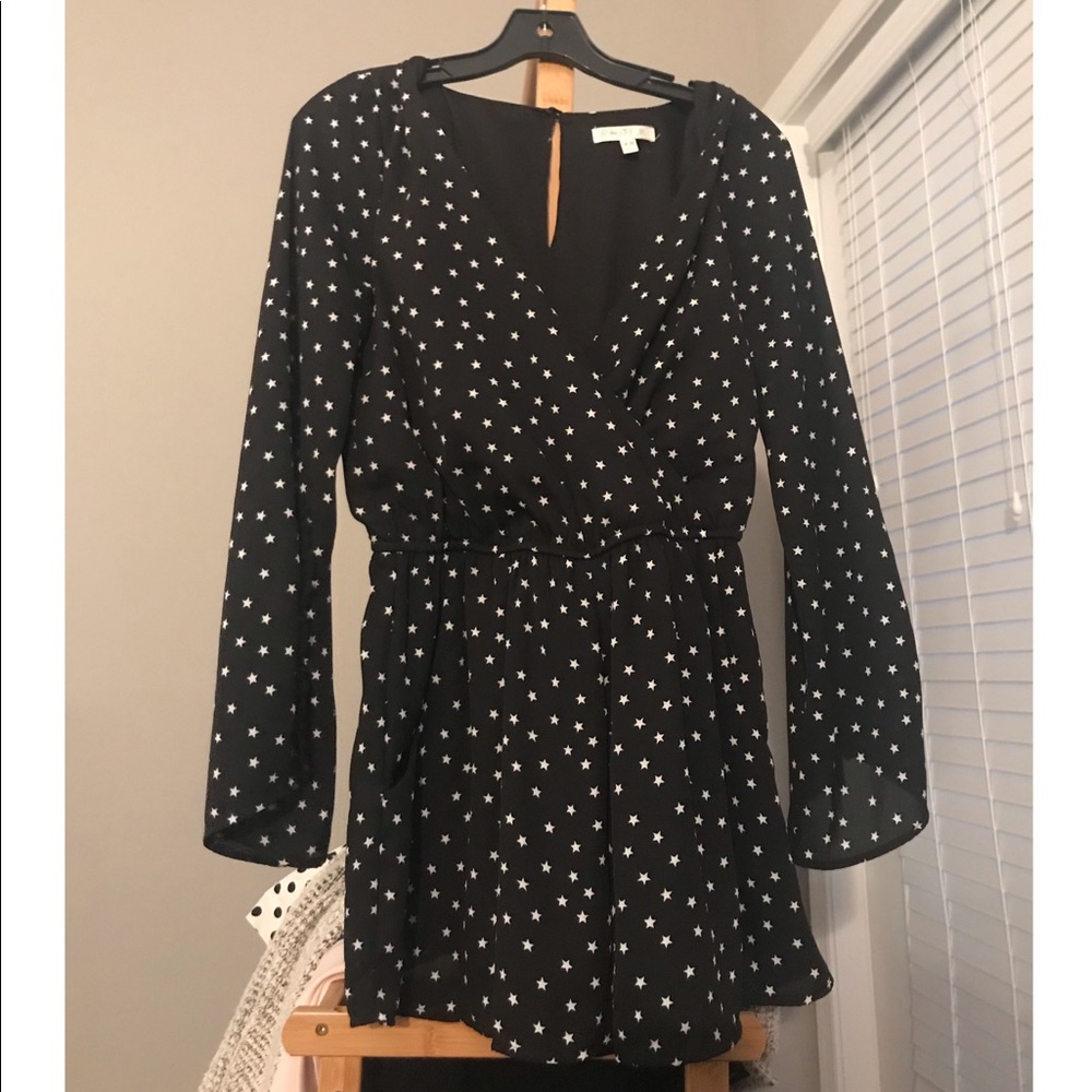 love fire Star Print Romper sz M